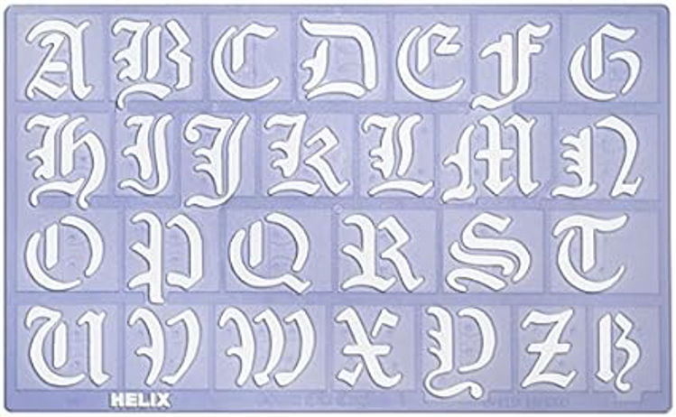 Picture of 2911-Helix 20mm 3cm Old English Letter Stencil Set